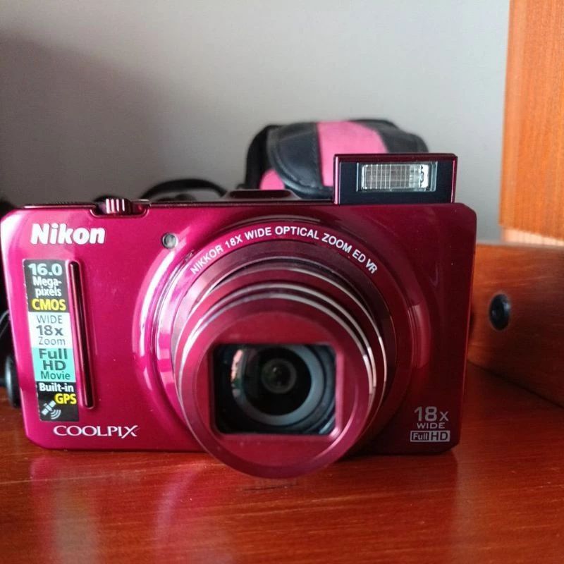 Câmera Digital Nikon Coolpix S9300 Vermelha | Máquina Fotográfica