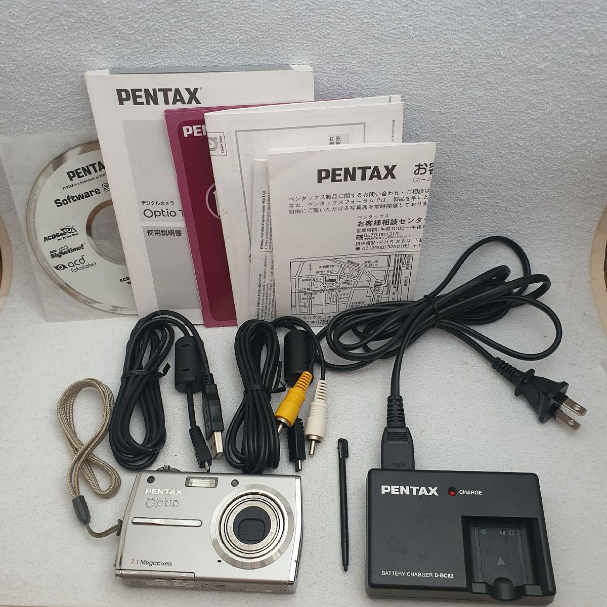 【美品】 PENTAX Optio T30 Câmera Digital Pentax Optio T30 7.1 Mp | Máquina Fotográfica