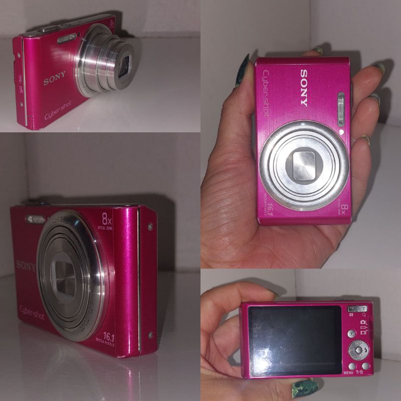 Câmera Digital Sony Cyber-Shot Dsc-W730 Rosa 16.1mp Zoom Óptico