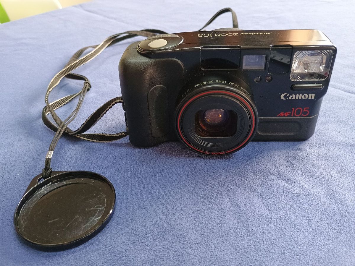 Câmera Fotográfica Analógica Canon Autoboy Zoom 105 Antiga Retrô