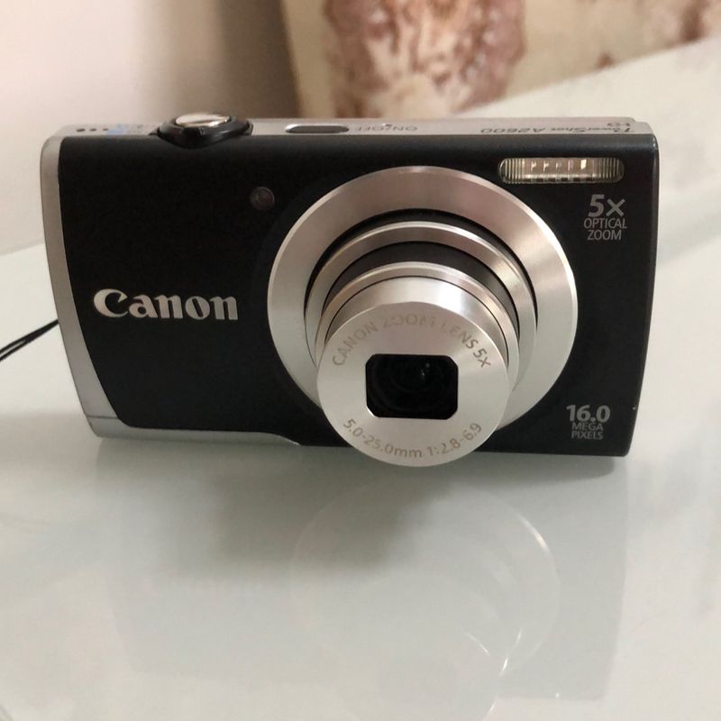 Câmera Fotográfica Canon Powershot A2600 16mp Ótico 5x Lcd de 2,7