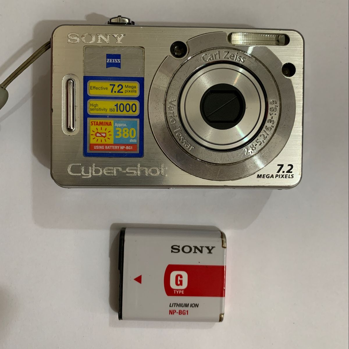 Sony Cyber-Shot DSC-W55 7.2 MP sold Silver Camera