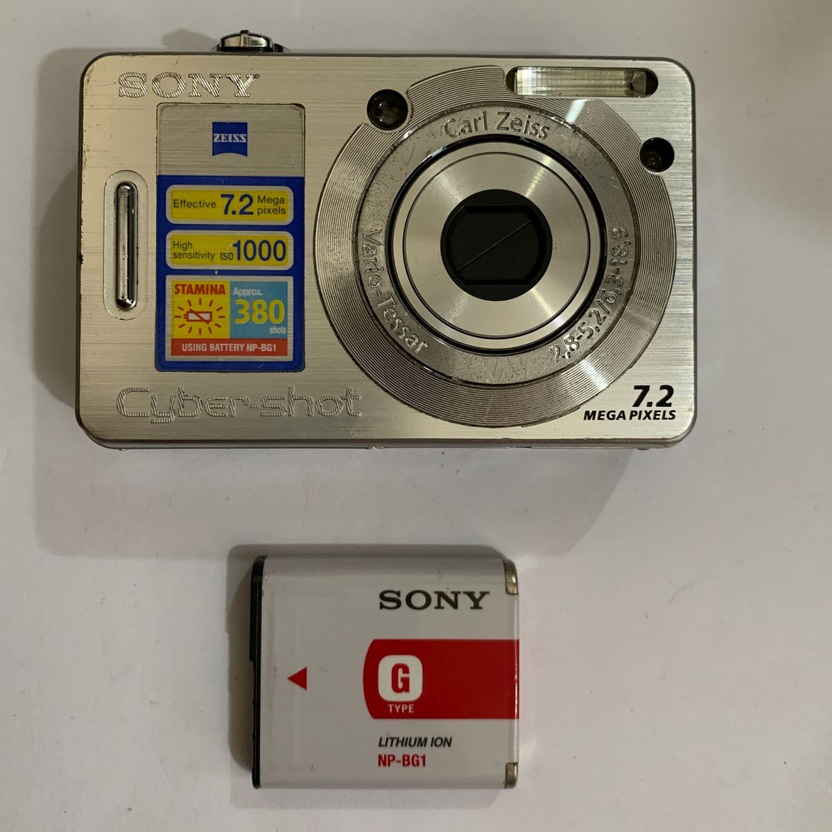 Cmera fotogrfica sony cybershot 72 mp 4x zoom modelo w120