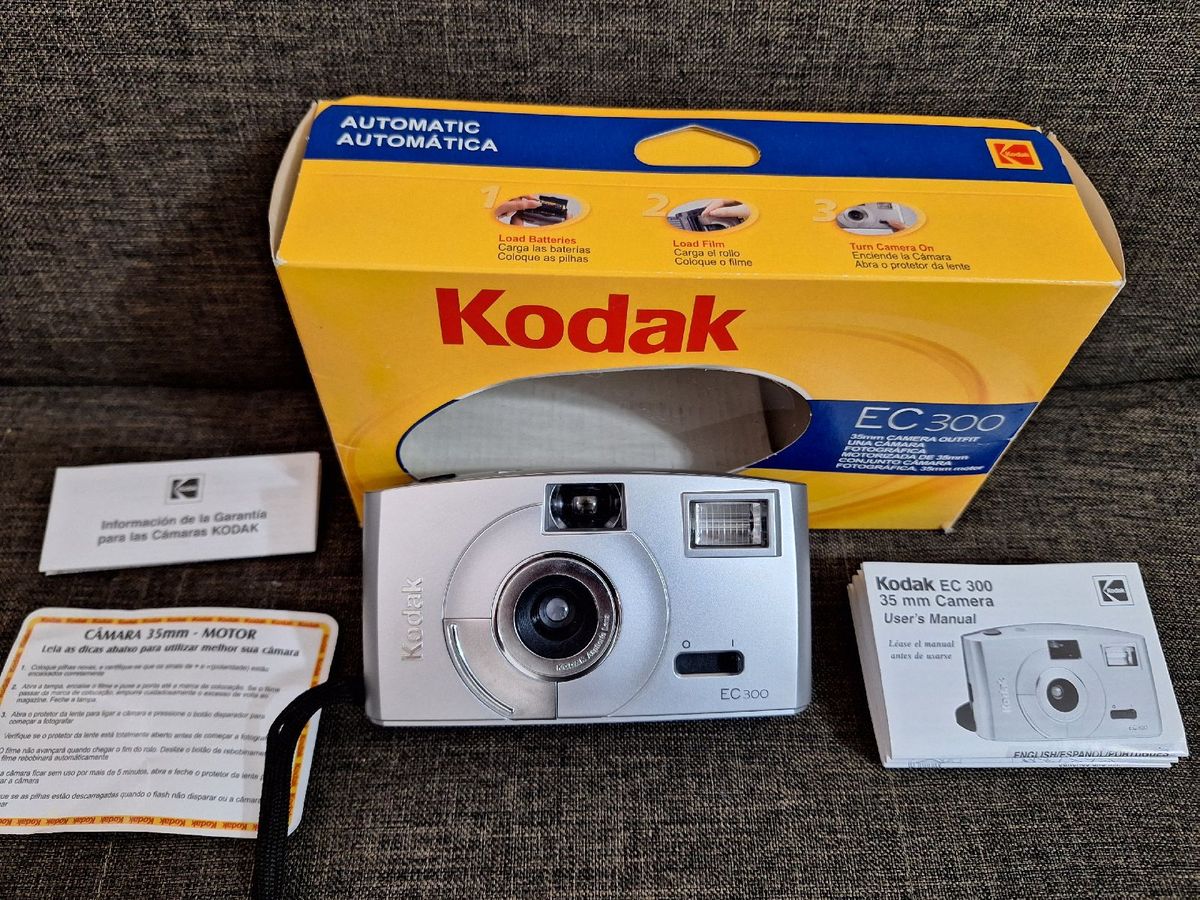 Câmera Fotográfica Kodak Ec300 Funcionando e em Perfeito Estado! Item de Colecionador Máquina