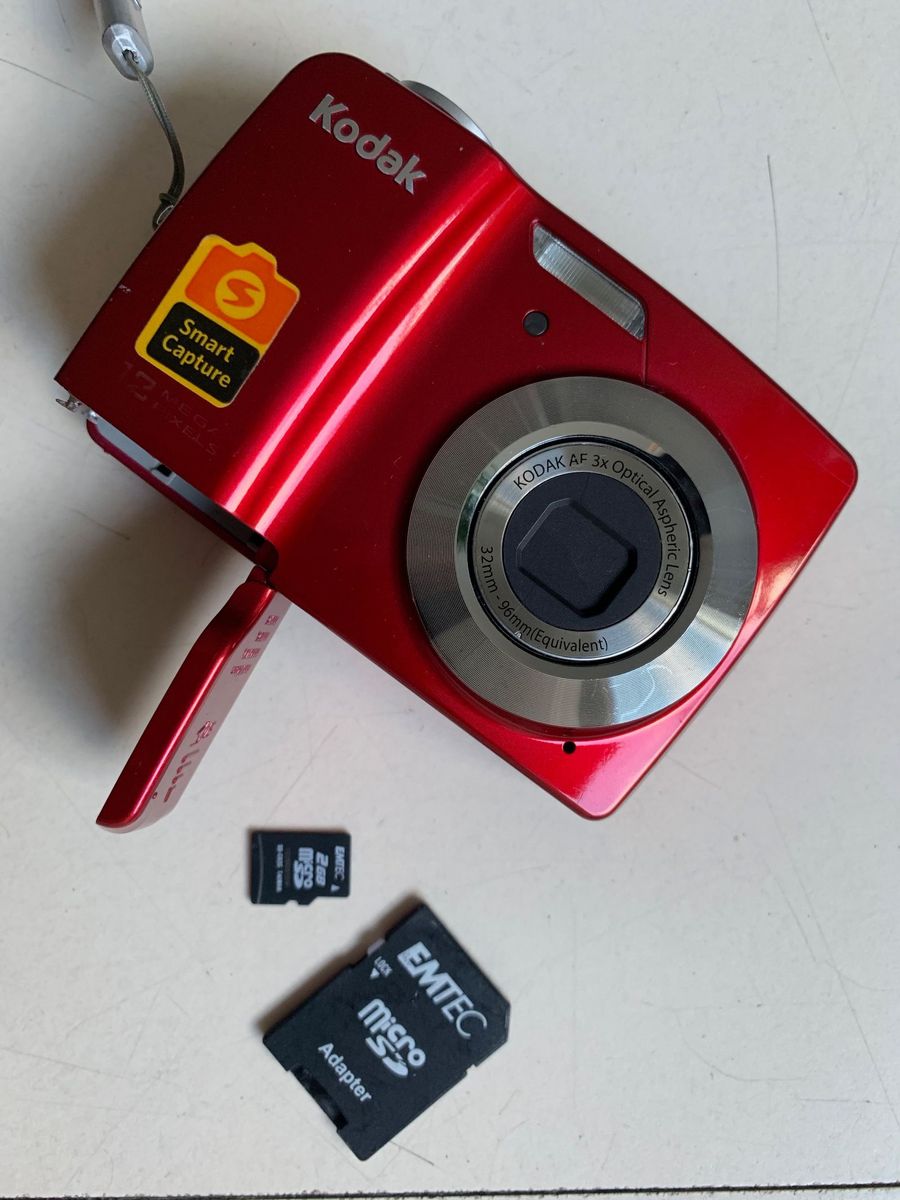 Camera Fotografica Kodak Vermelha Máquina Fotográfica Digital Kodak