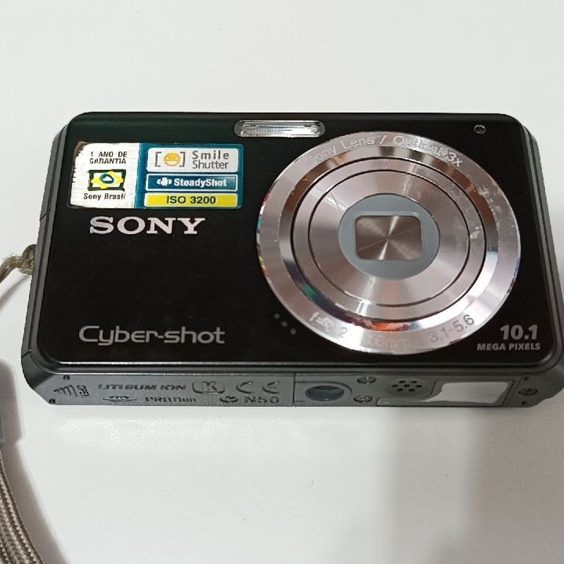 Camera Fotográfica Retrô - Sony Cyber Shot 10.1 Mega Pixels - Não