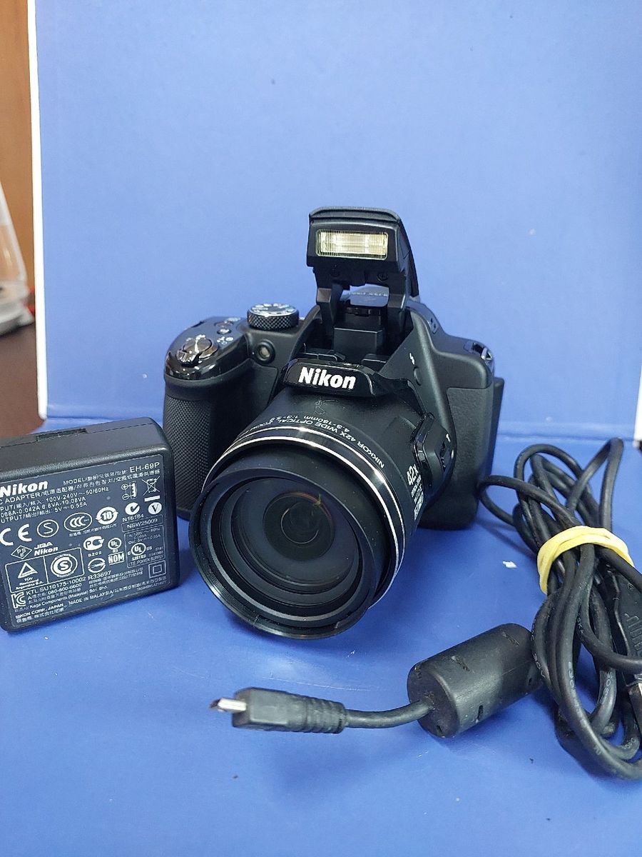 ジャンクNikon COOLPIX P520 42倍ズーム 電源OK エラーあり Nikon Coolpix P520 (Red) 18.1-megapixel digital camera with 42X