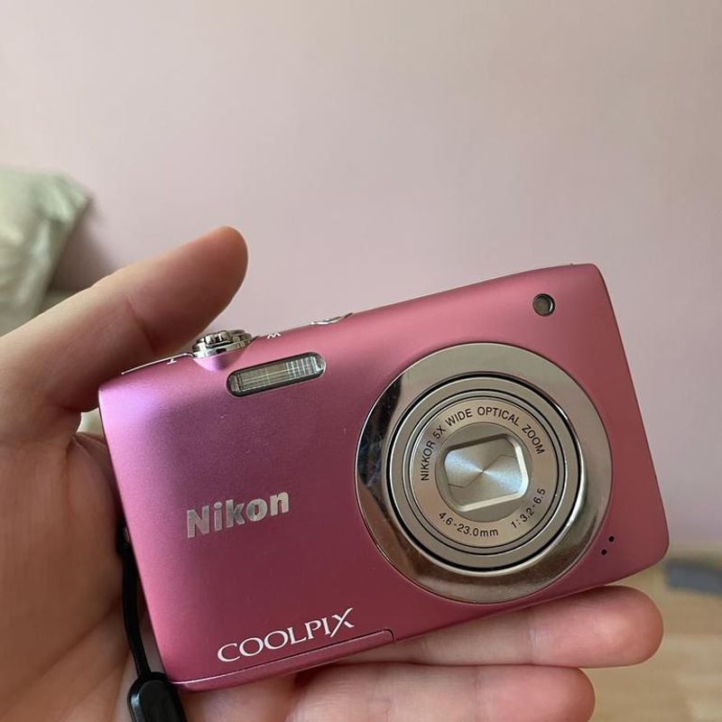 nikon coolpix purple camera