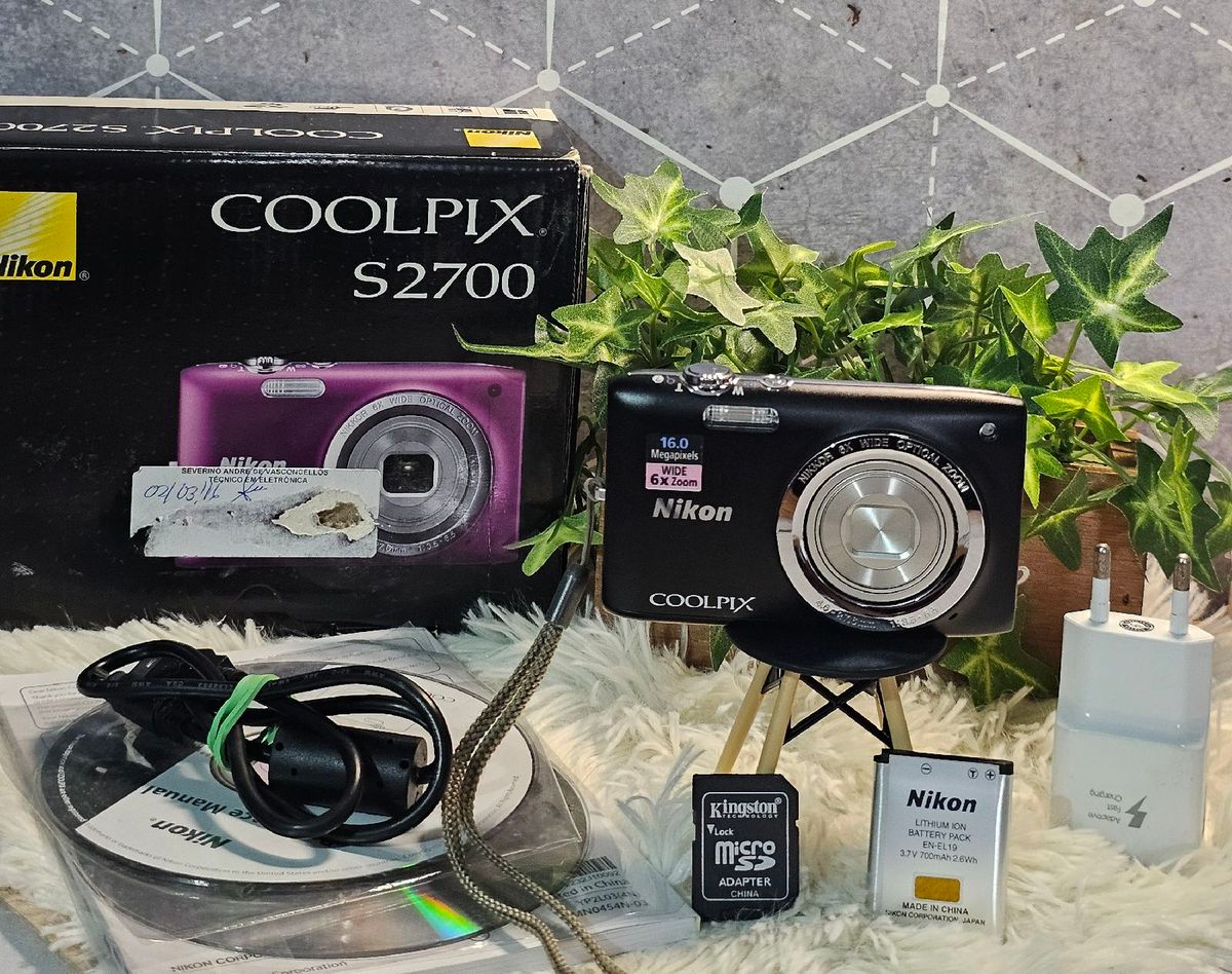 Camera Nikon Coolpix S2700 Completa | Máquina Fotográfica Digital