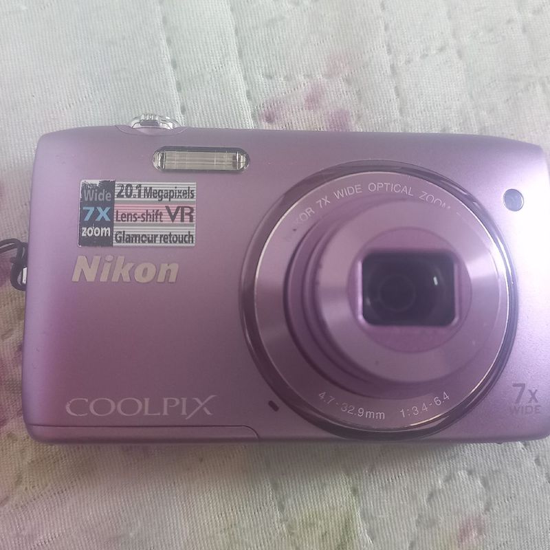 Camera Nikon Coolpix S3500 Lilás | Máquina Fotográfica Digital