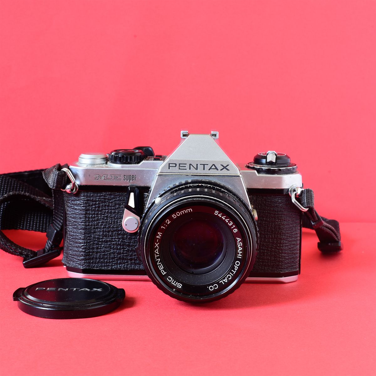 Câmera Pentax Me Super Funcionando Máquina Fotográfica Analógica