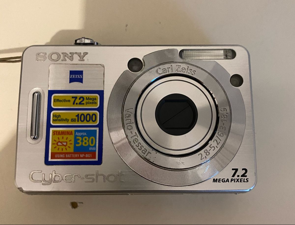 Câmera Sony Cyber Shot 7.2 Megapixels Máquina Fotográfica Digital