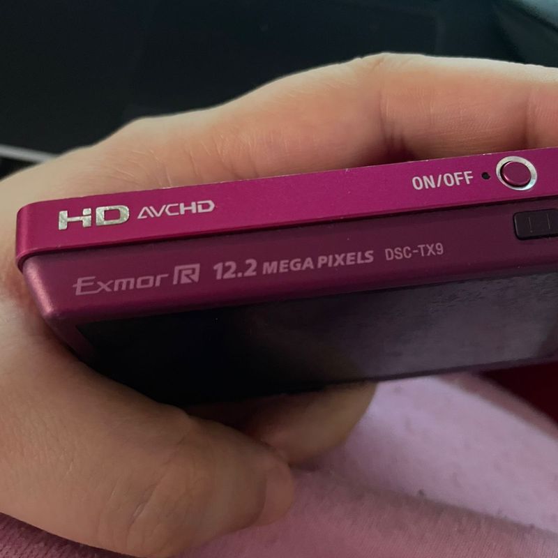 Câmera Digital Sony Hd Cyber-Shot Dsc-Tx9 Vintage Rosa Pink | Sony
