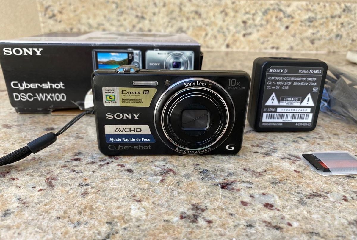 Câmera Sony Cyber-Shot Dsc-Wx100 Preta 18.2 Mega Pixels | Máquina