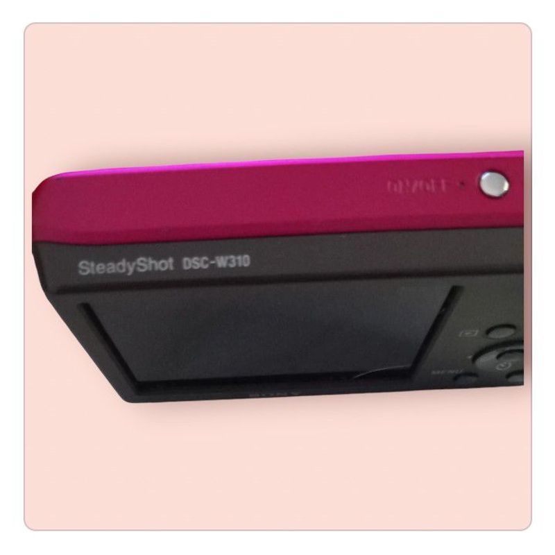 Camera Sony Cyber Shot Pink 12.1 Mega Pixels Ótimo Estado de