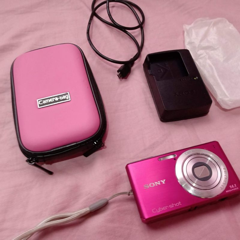 Camera Sony Cybershot 14.1 Megapixels Pink - Canadense | Máquina