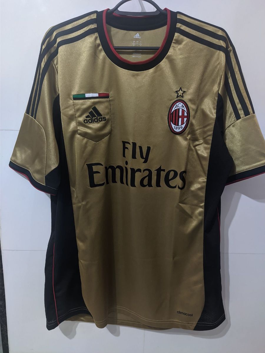 Camisa Adidas Milan Dourada 2013/2014 G G89885 | Adidas Usado