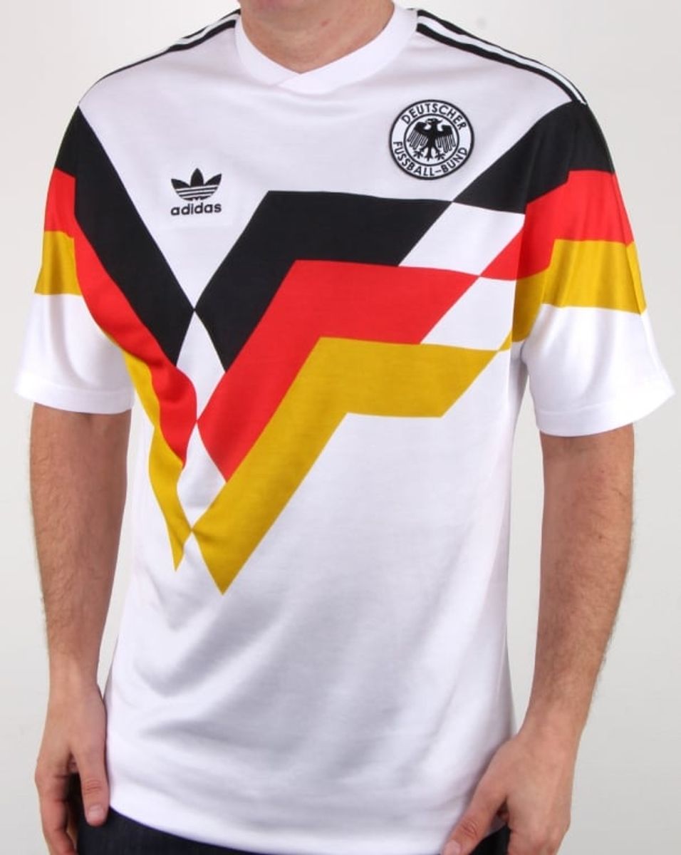 camisa adidas alemanha retrô 1990