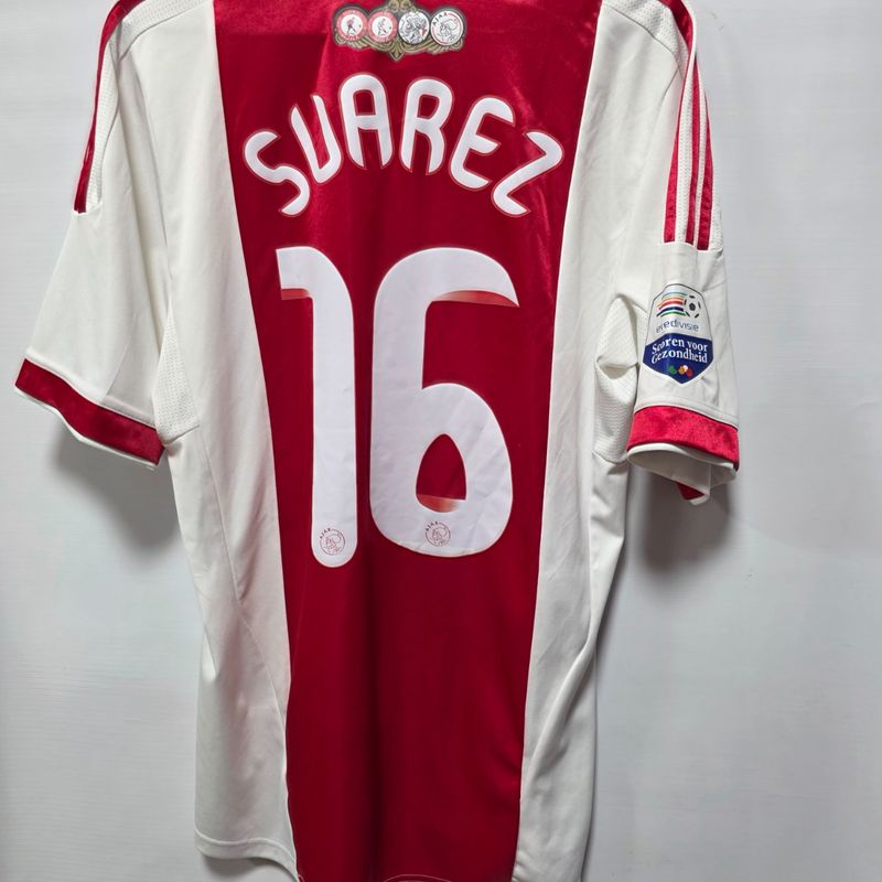Camisa Ajax Home 11-12 M Luis Suarez 16 Liga Holandesa Importada