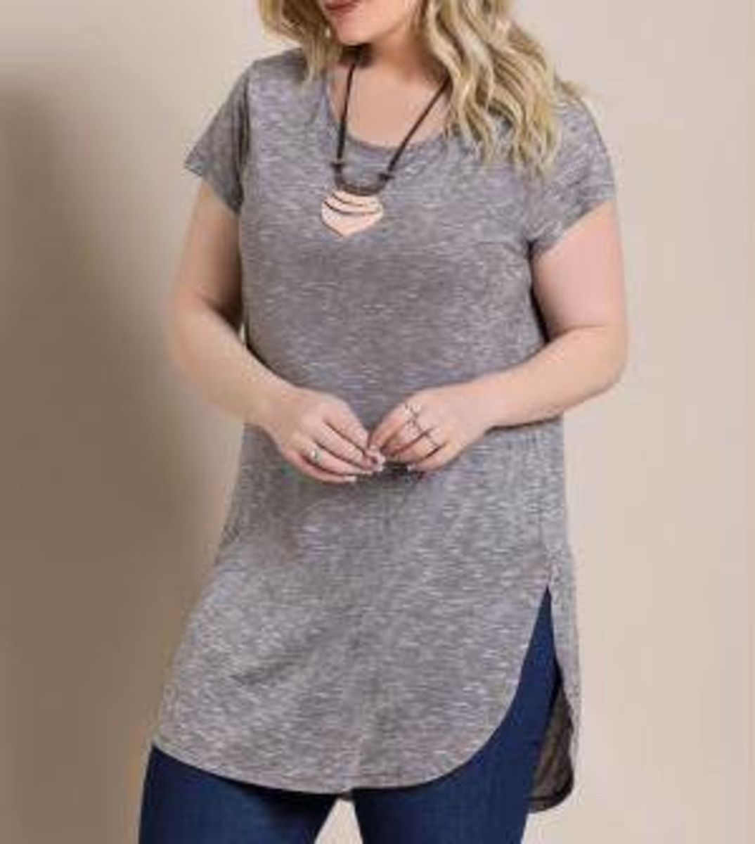 blusas alongadas plus size