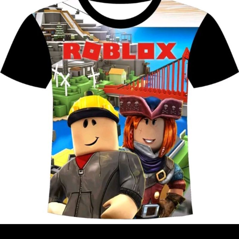 Camisa Camiseta Roblox Game Personagens Infantil Juvenil