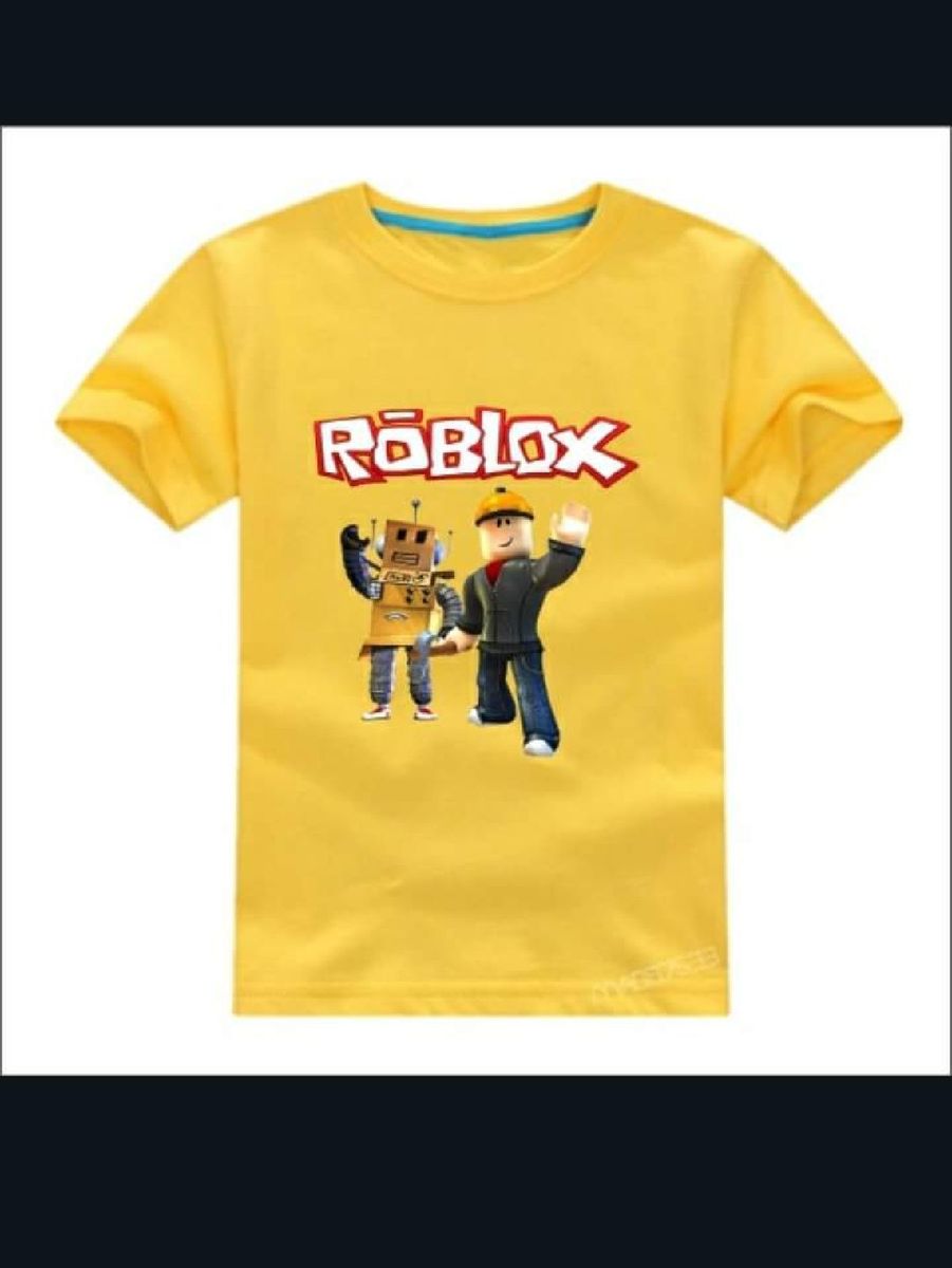 Camiseta infantil Roblox R camiseta do jogo roblox roupa Roblox