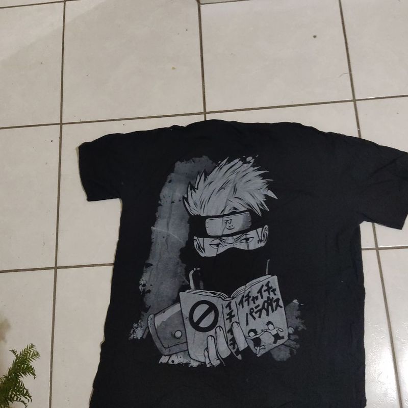 Camiseta masculina Preta algodao Todos Olhos De Naruto Anime Otaku no  Shoptime