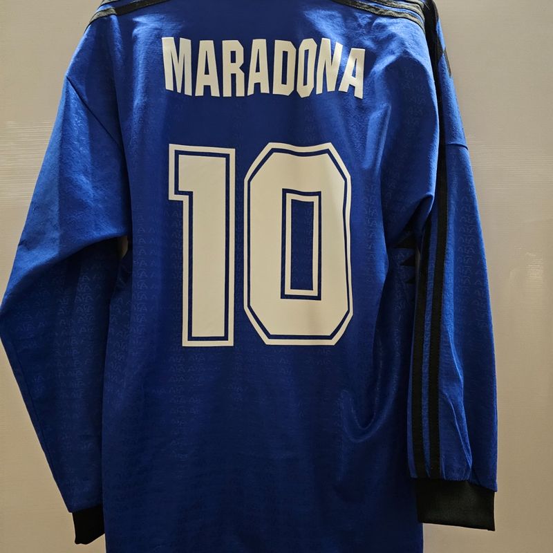 Camisa Argentina Away 94-95 Gg Maradona 10 Oficial de Época