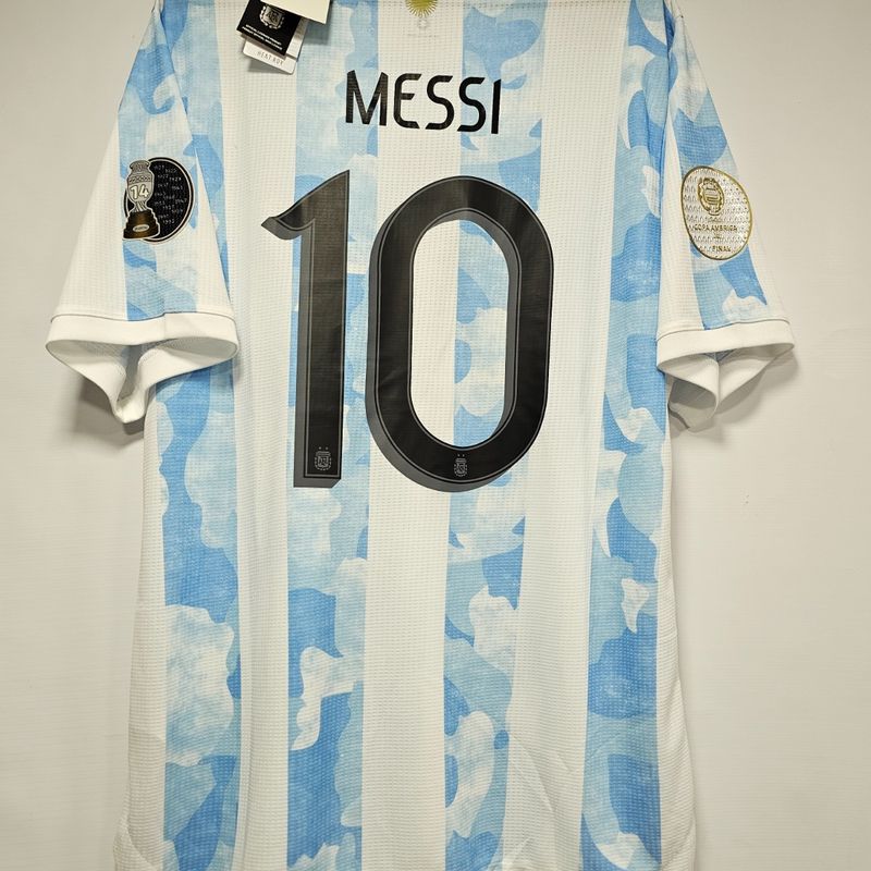 Camisa Argentina Home 21-22 Messi 10 Final Copa América Vs Camisa Argentina Home 21-22 Messi 10 Final Copa América Vs