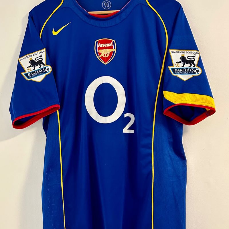 Camisa Arsenal 2004/05 Ljungberg #8 Uniforme 2 Premier League