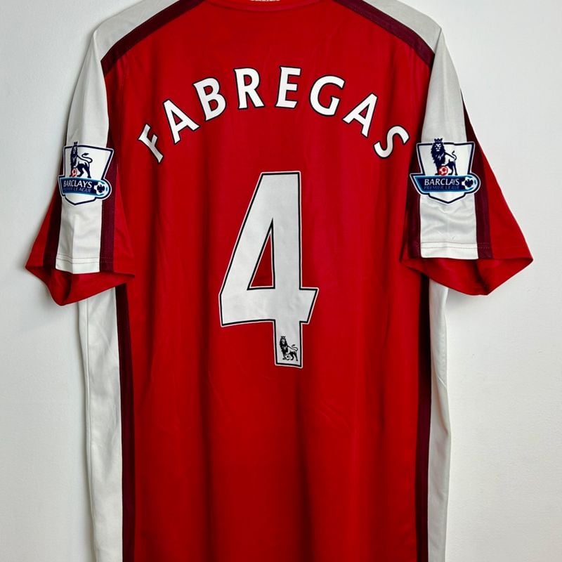 Camisa Arsenal 2009/10 Uniforme 1 Cesc Fabregas #4 Premier League