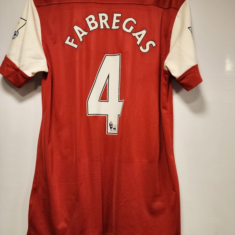 Camisa Arsenal Home 10-11 Fabregas 4 Premier League Importada