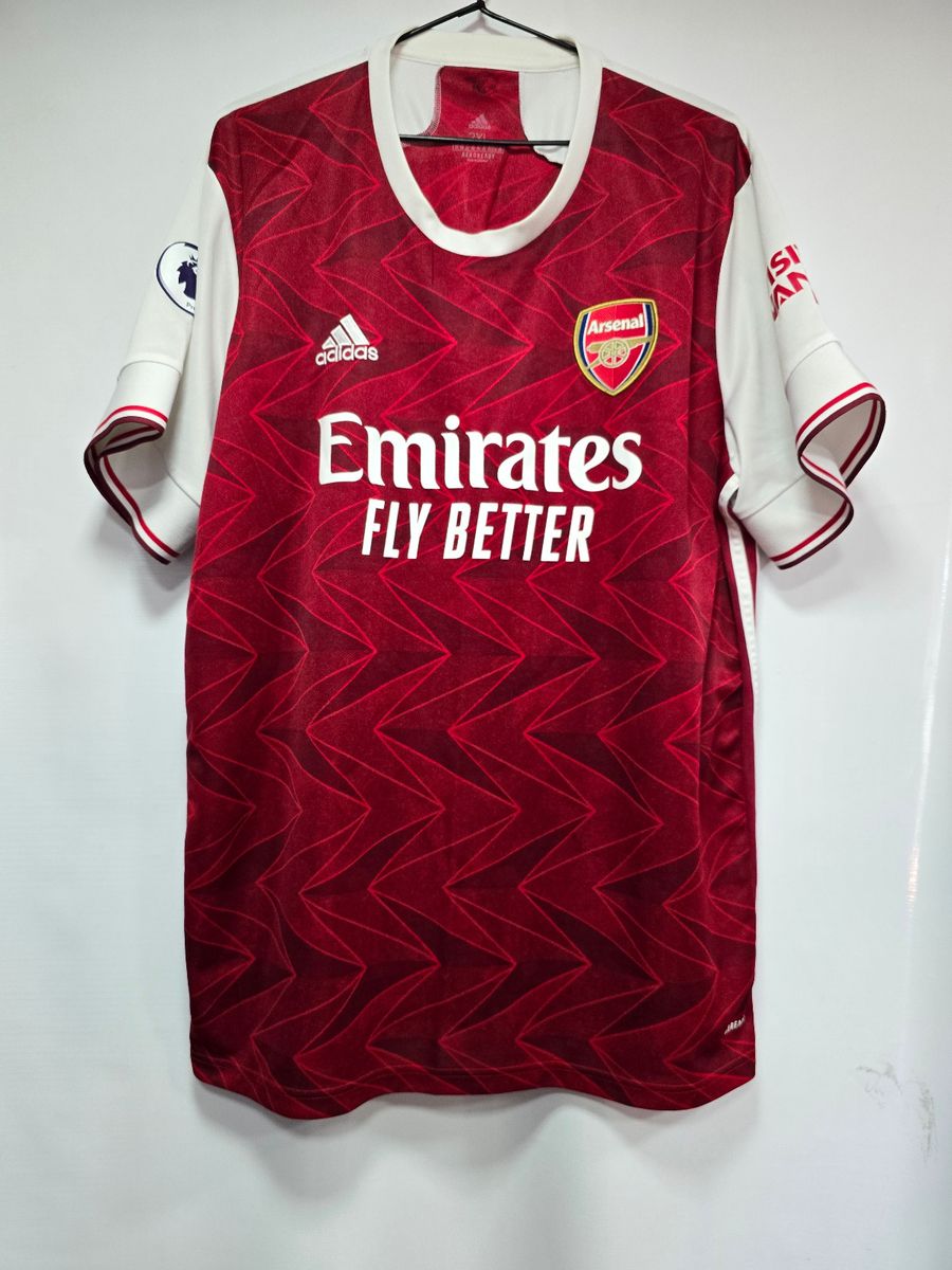 Camisa Arsenal Home 20-21 Aubameyang 14 Premier League Oficial