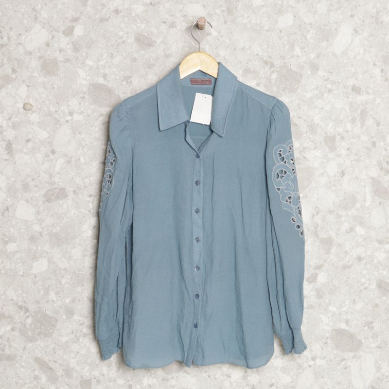 Camisa Azul F.Roz Store | F.Roz Store Usado 97161846 | enjoei