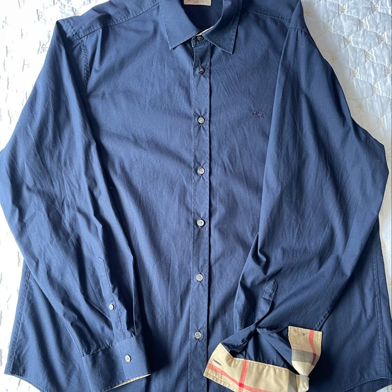 burberry estampado azul