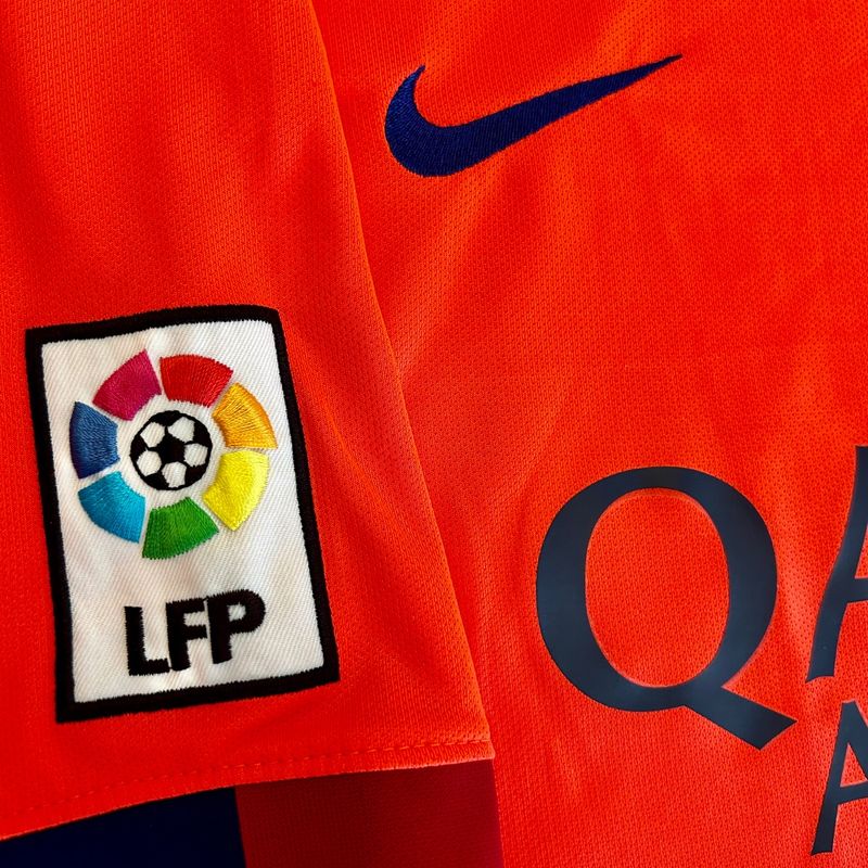 Camisa Barcelona 2014/15 Uniforme 2 Lionel Messi #10 La Liga