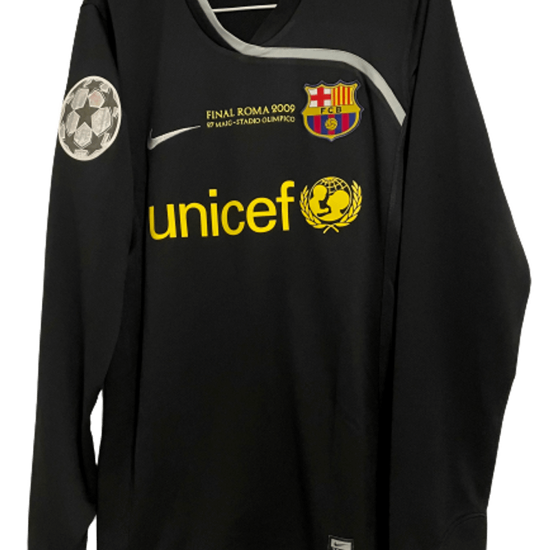 Nike FC Barcelona 2009年ローマファイナル L Camisa Barcelona Final Champions League Roma 2009 Victor Valdés #1