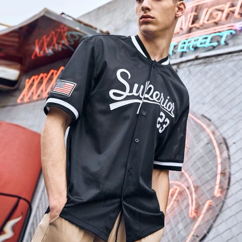 Camisa Baseball Preta Camisa Masculina Shein Usado 96276023 enjoei