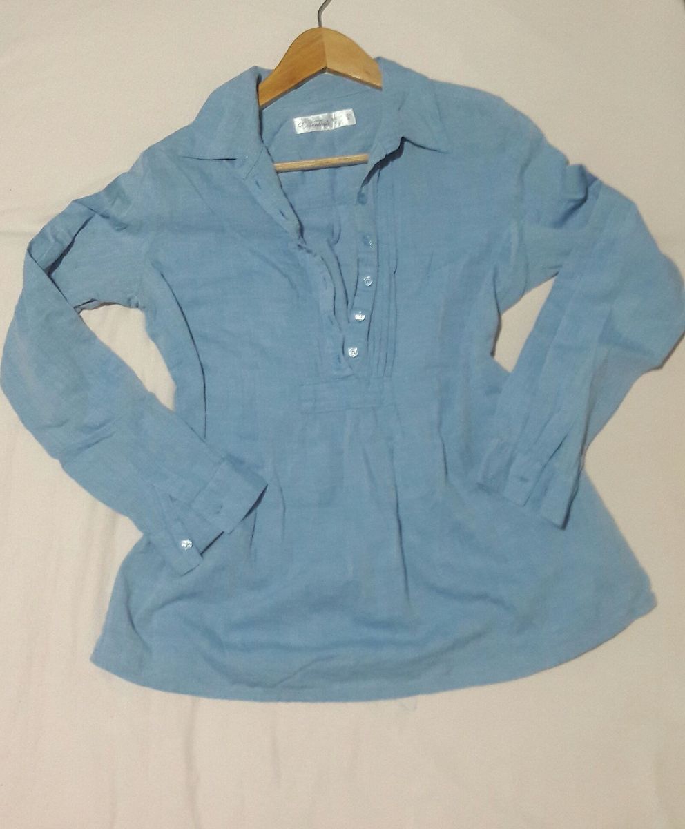 camisa bata feminina
