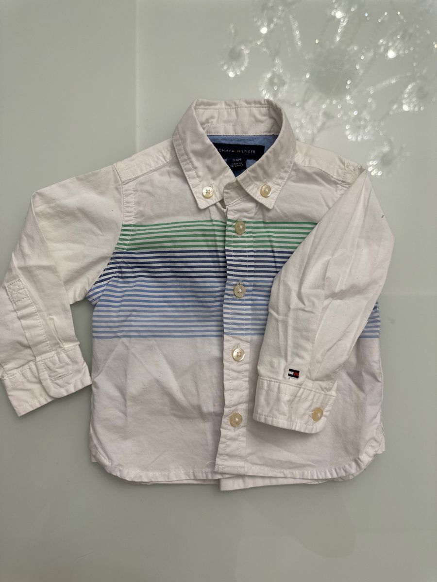 Camisa bebe tommy store hilfiger