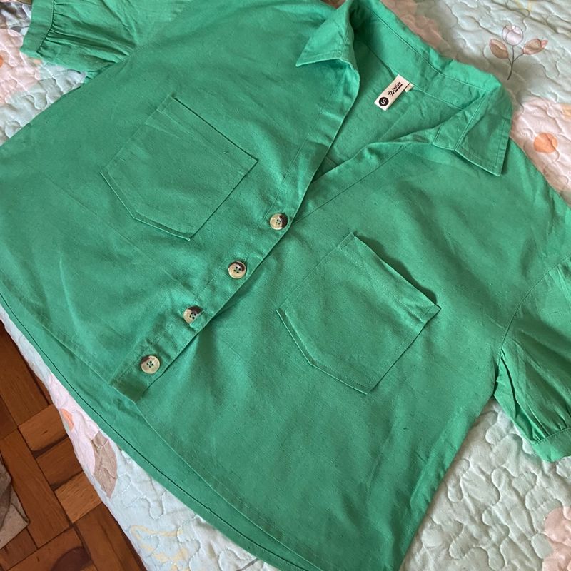 Blusas discount verde bandera