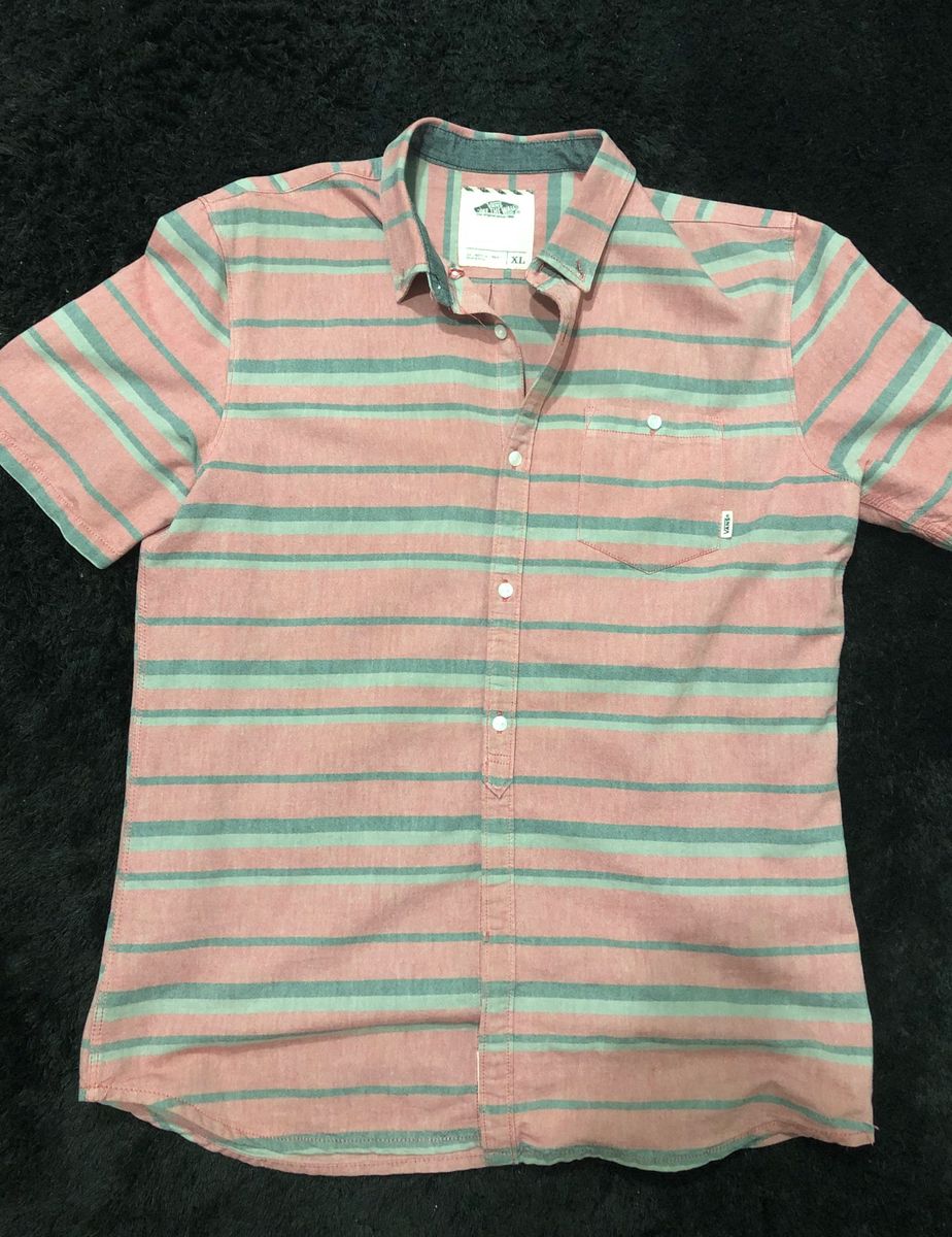 camisa botao vans