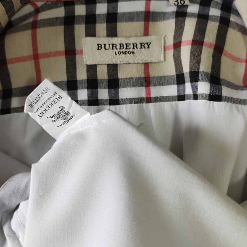 Camisa burberry hotsell feminina replica