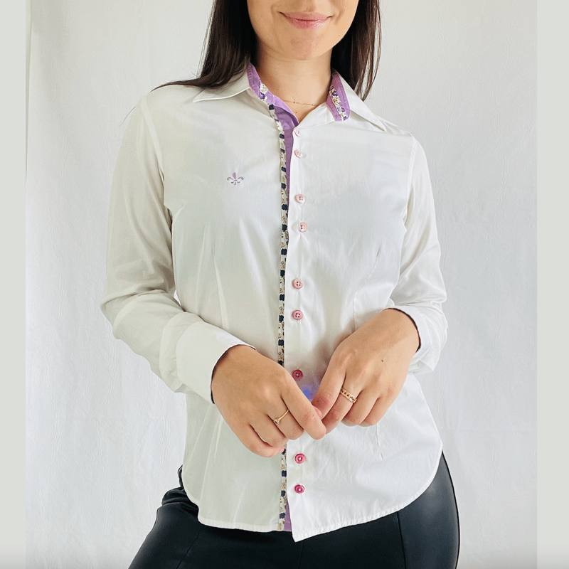 Camisa feminina best sale branca dudalina