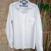 camisa branca masculina vila romana - manga longa vila romana.