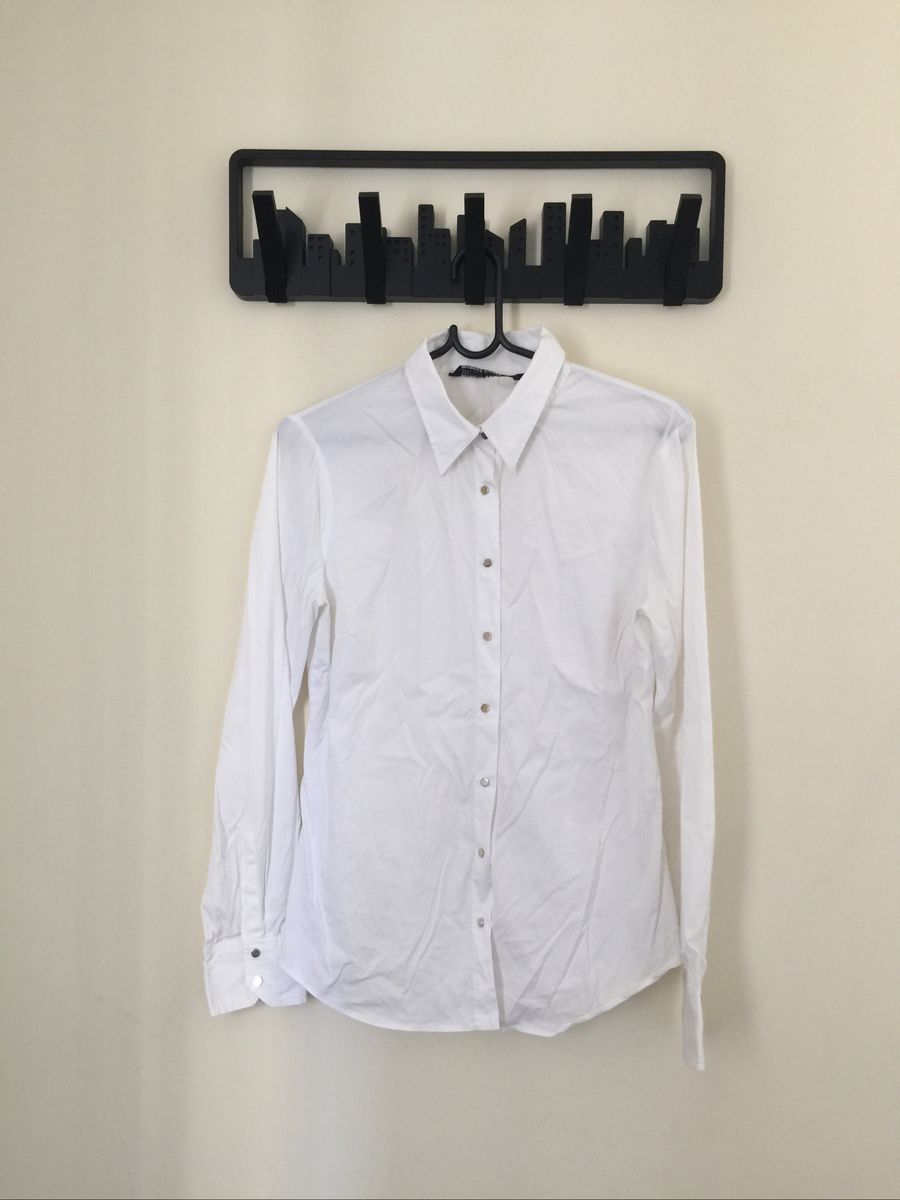 camisa branca feminina zara