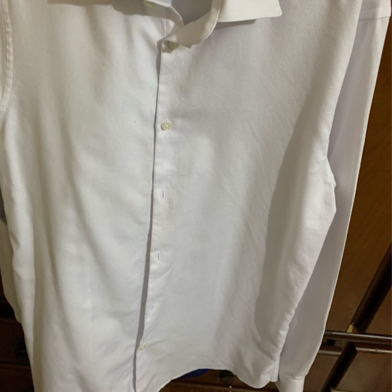 Camisa Branca Zara Slim Fit (Comprado Loja Zara ) Tamanho P ( 2