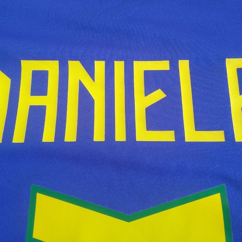 Camisa Brasil Azul Masculina Tamanho M, Já Personalizada com O Daniele  Número 3. Pronta Entrega, Camisa Masculina Seleção Brasileira Azul Nunca  Usado 78903507