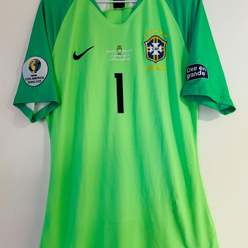 Camisa Brasil Copa Am rica 2019 A. Becker Vs Paraguai de Jogo