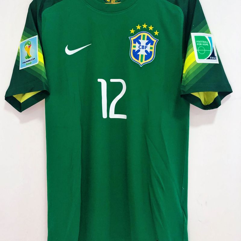 Camisa Brasil Copa do Mundo 2014 Júlio Cesar #12 Original